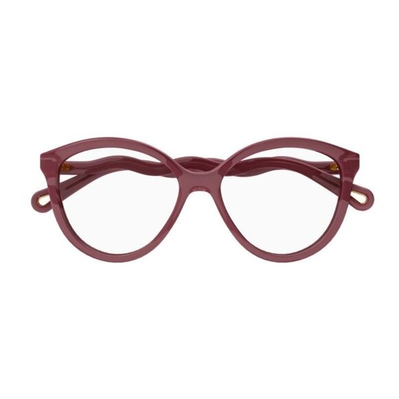 NEW CHLOE EYEGLASSES BURGUNDY CAT EYE WOMEN EYEWEAR CHLOE CH0089O 004 - Picture 2 of 3
